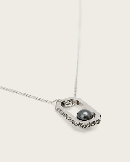 AllSaints Ellie Hex Necklace Women's Warm Silver Women's