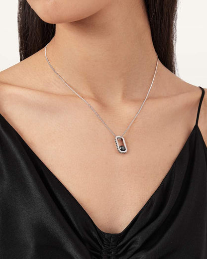 AllSaints Ellie Hex Necklace Women's Warm Silver Women's
