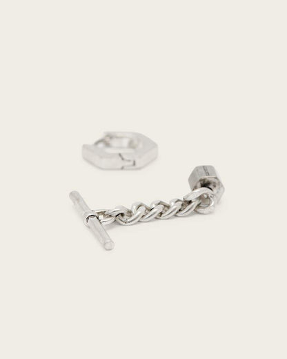 AllSaints Fern Multi Chain Earring Set Women's Warm Silver Women's