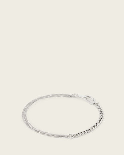 AllSaints Fern Multi Chain Necklace Women's Warm Silver Women's