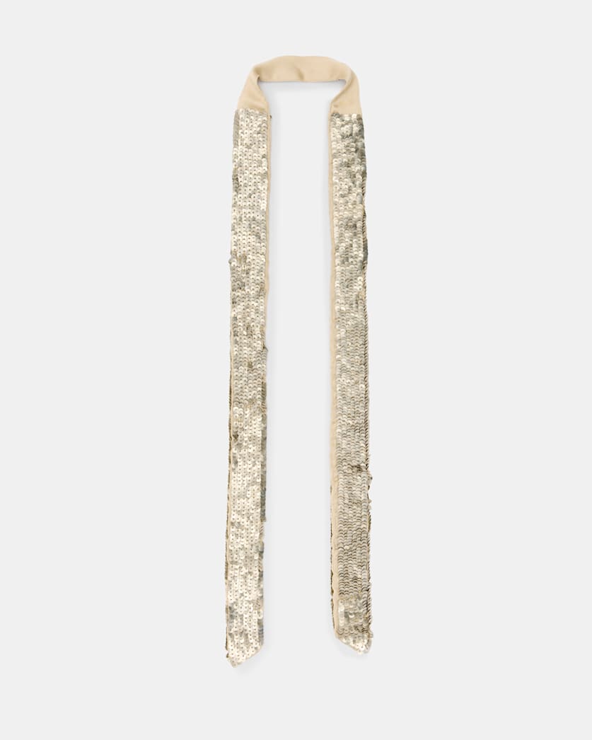 AllSaints Tia Sequin Tie Women's Gold Women's