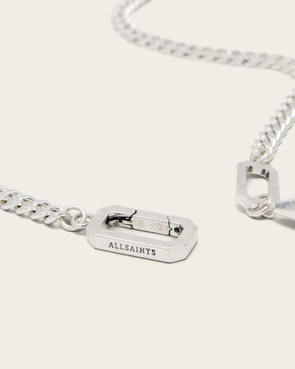 AllSaints Gina Chain Necklace Women's Warm Silver Women's