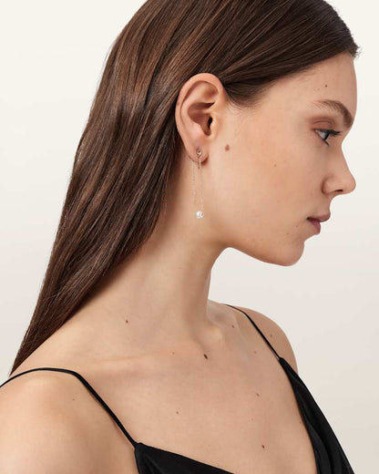 AllSaints Ellie Loop Earrings Women's Warm Brass Women's
