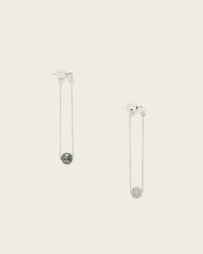 AllSaints Ellie Loop Earrings Women's Warm Silver Women's