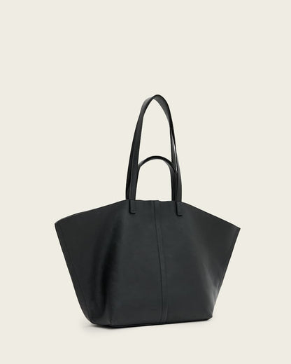 AllSaints Phoenix Spacious Leather Tote Bag Women's Black Women's