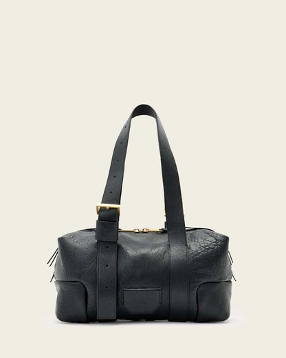 AllSaints Ares Grain Leather Shoulder Bag Women's Black Women's