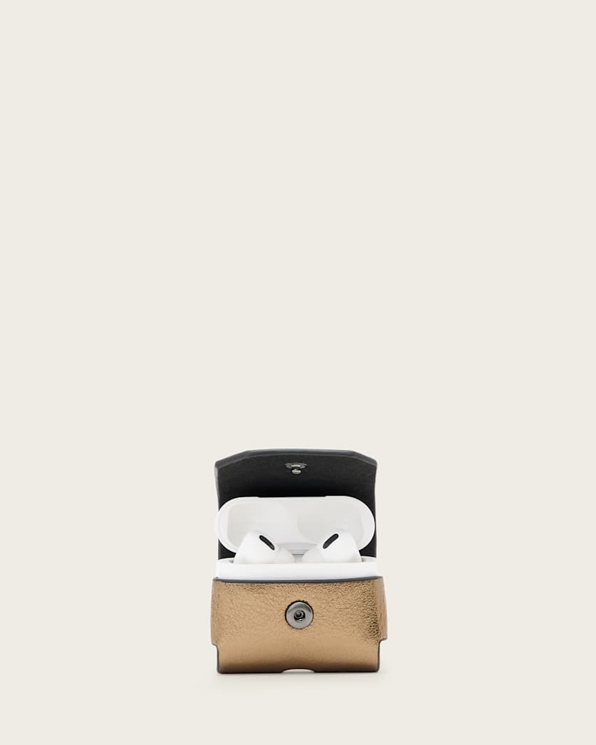 AllSaints Airpod Hex Case Women's Warm Brass Women's