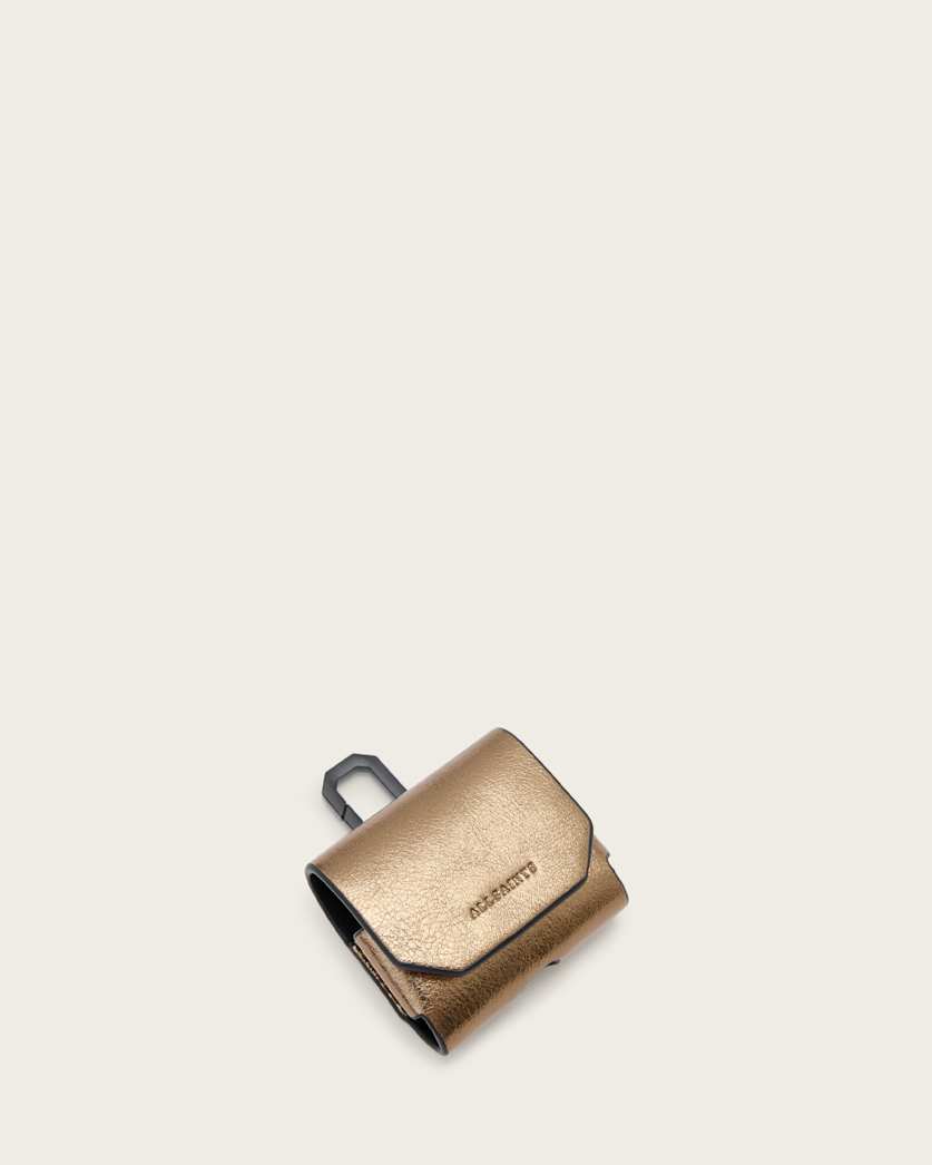 AllSaints Airpod Hex Case Women's Warm Brass Women's