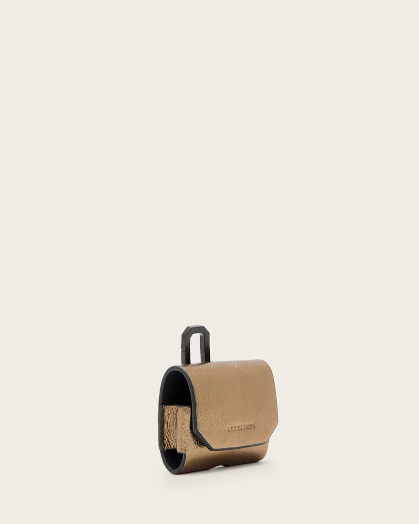 AllSaints Airpod Hex Case Women's Warm Brass Women's