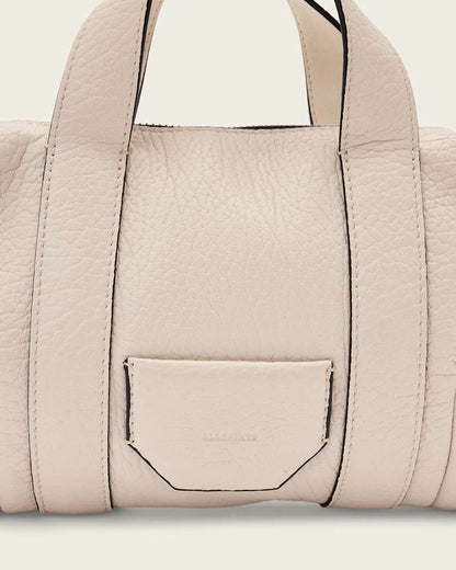 AllSaints Ares Compact Leather Crossbody Bag Women's Sahara White Women's