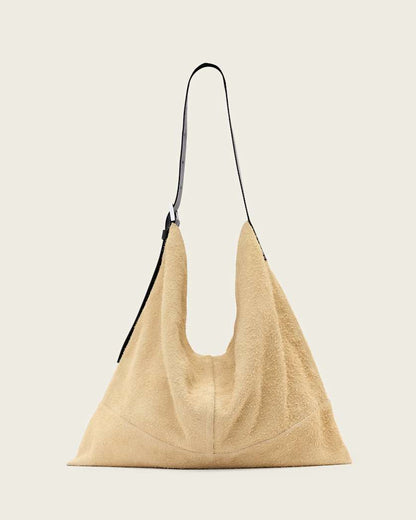 AllSaints Asha Leather Shoulder Bag Women's Sahara White Women's