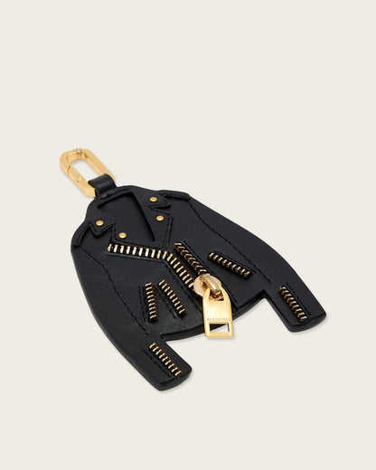 AllSaints Balfern Leather Keyring Women's Black/Gold Women's