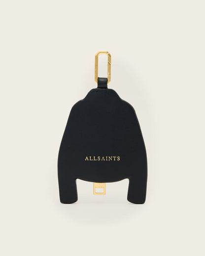 AllSaints Balfern Leather Keyring Women's Black/Gold Women's