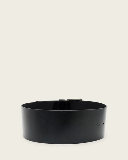 AllSaints Mim Leather Hip Belt Women's Black/Warm Silver Women's