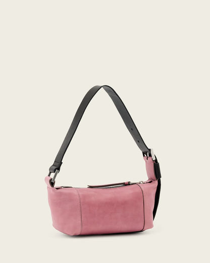 AllSaints Vega Mini Leather Shoulder Bag Women's Raspberry Pink Women's