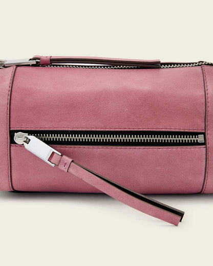 AllSaints Vega Mini Leather Shoulder Bag Women's Raspberry Pink Women's