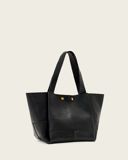 AllSaints Rosalie Large Leather Tote Bag Women's Black Women's