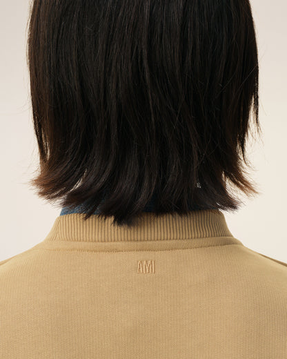 Beige Cotton Ami De Coeur Sweatshirt