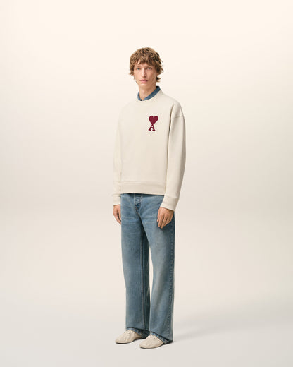 White Cotton Ami De Coeur Sweatshirt