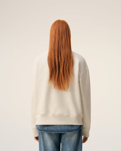 White Cotton Ami De Coeur Sweatshirt