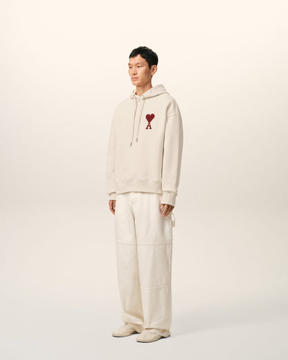 White Cotton Ami De Coeur Hoodie