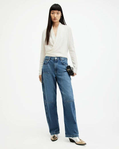 AllSaints Wasson Pirate Lightweight Cardigan Women's Chalk White Women's