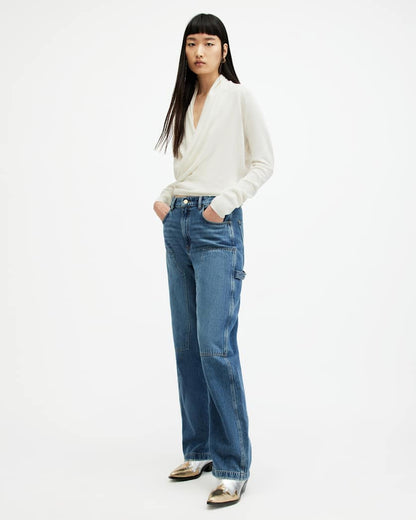 AllSaints Wasson Pirate Lightweight Cardigan Women's Chalk White Women's