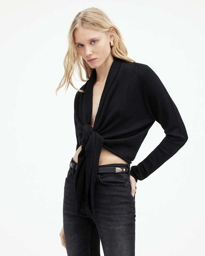 AllSaints Wasson Pirate Lightweight Cardigan Women's Chalk White Women's