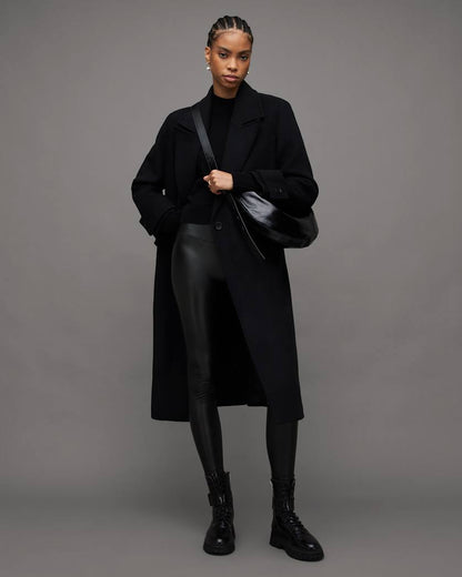 AllSaints Cora High Rise Skinny Fit Faux Leggings Women's Black Women's