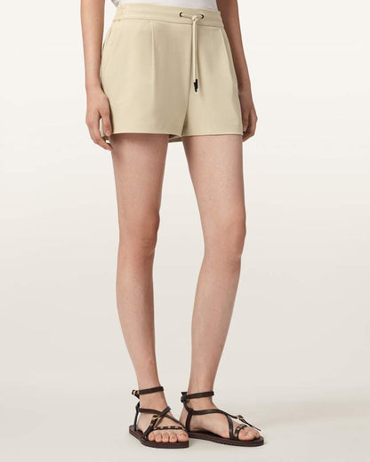 AllSaints Aleida Drawcord Waist Tailored Shorts Women's Haze Green Women's