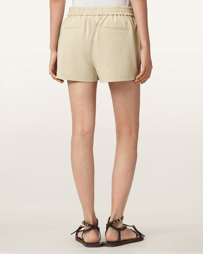 AllSaints Aleida Drawcord Waist Tailored Shorts Women's Haze Green Women's