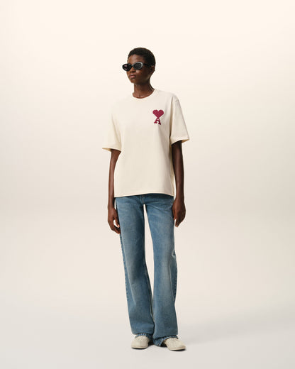 White Cotton Ami De Coeur Tshirt