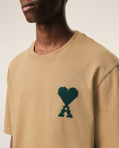 Beige Cotton Ami De Coeur Tshirt