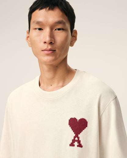 White Cotton Ami De Coeur Tshirt