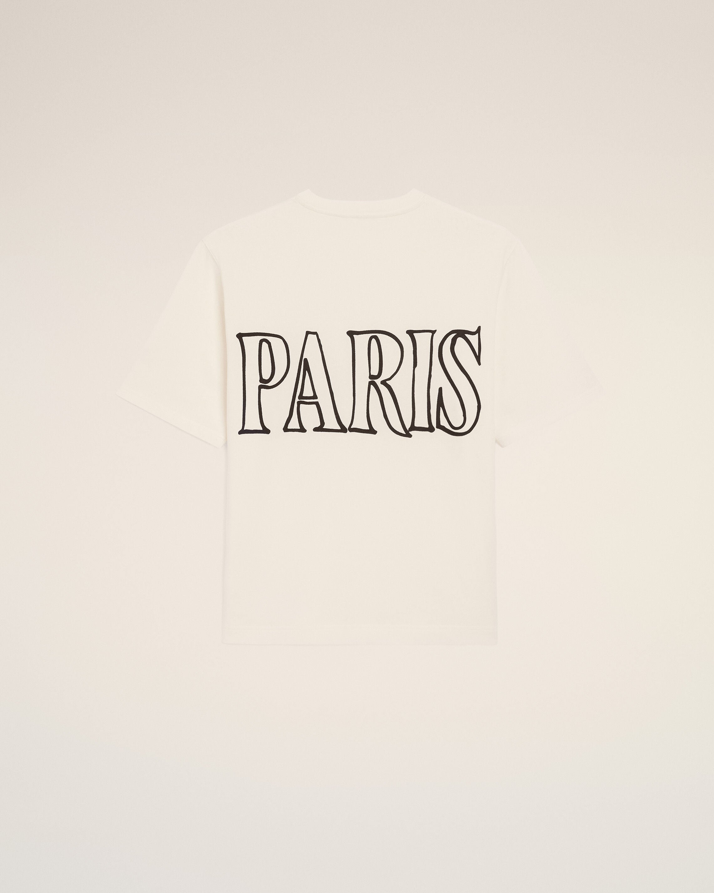 White Cotton Ami Paris Print Tshirt
