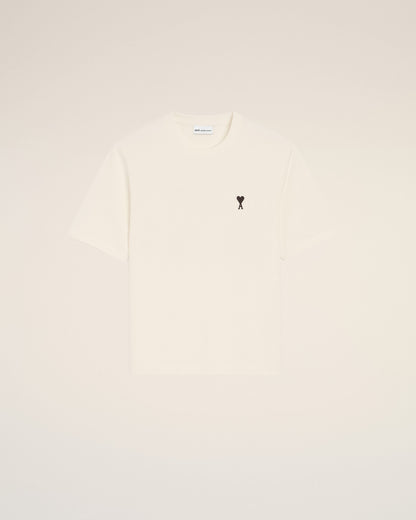 AmiParis White Cotton Place Des Victoires Print Tshirt