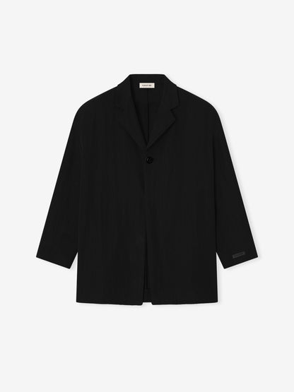 Essentials Tencel Nylon Unlined Relaxed Blazer Black
