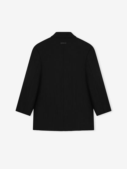 Essentials Tencel Nylon Unlined Relaxed Blazer Black