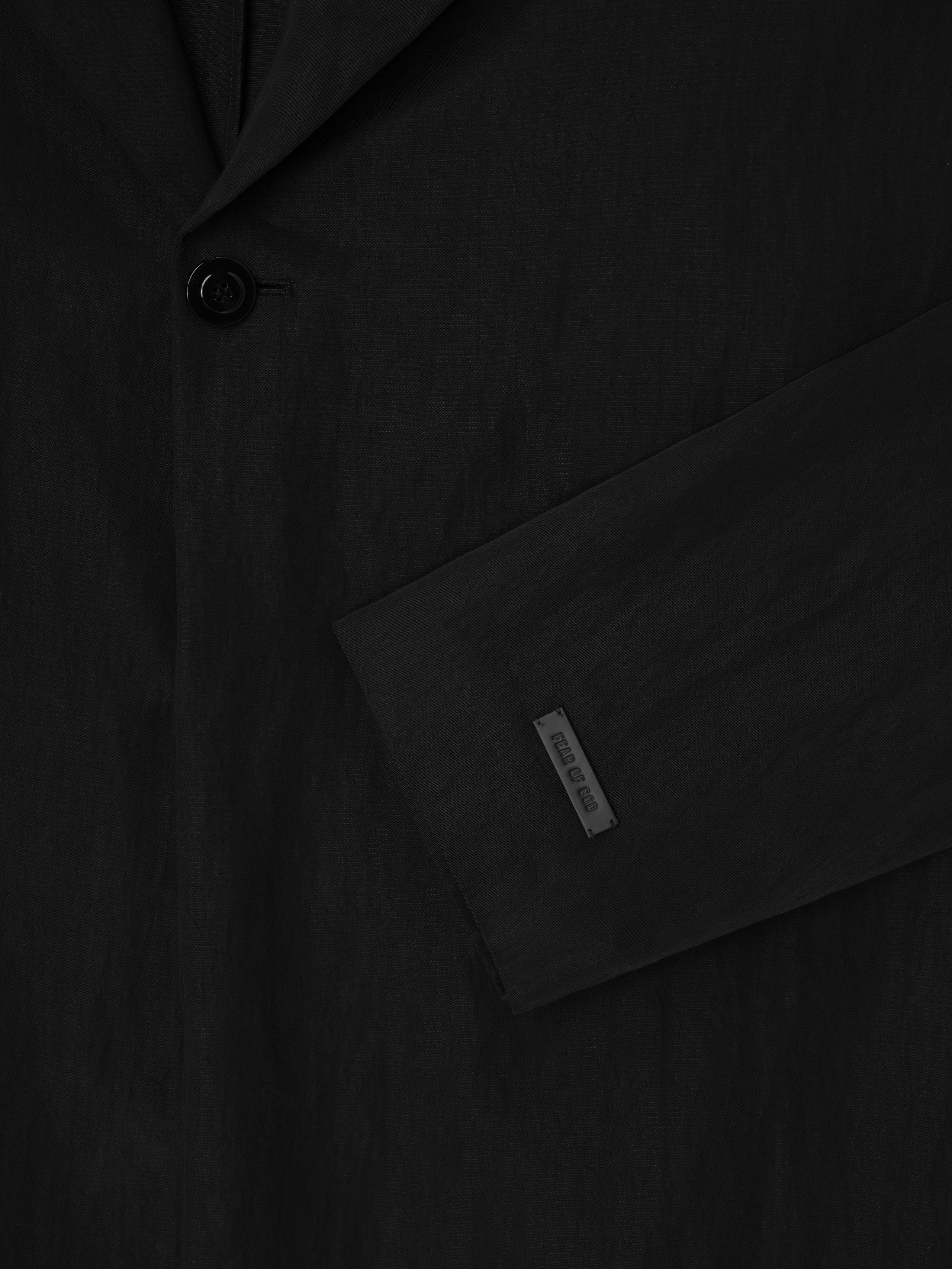 Essentials Tencel Nylon Unlined Relaxed Blazer Black