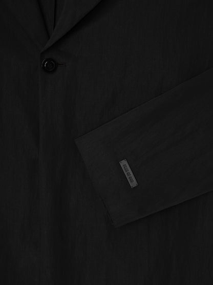 Essentials Tencel Nylon Unlined Relaxed Blazer Black