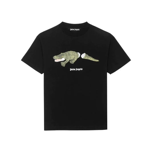 Palm Angels Crocodile Print T-shirt Black
