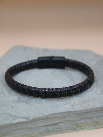 BROWN-BLACK FUSION BRACELET FOR MEN