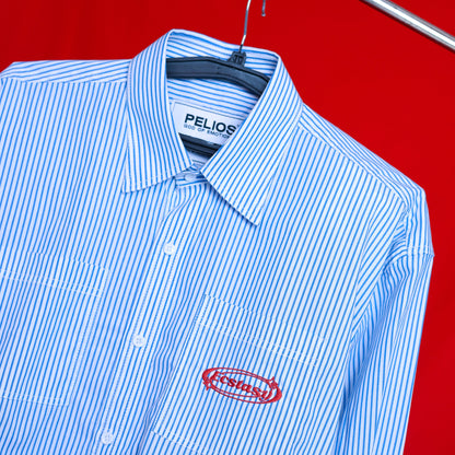 CLOUD NINE HIGH-LOW STRIPE SHIRT