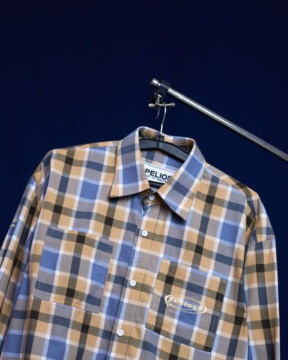 SPIRIT OF ECSTASY HIGH-LOW CHECKED SHIRT