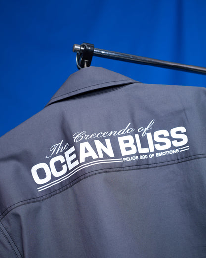 OCEAN BLISS CROPPED BOWLING SHIRT