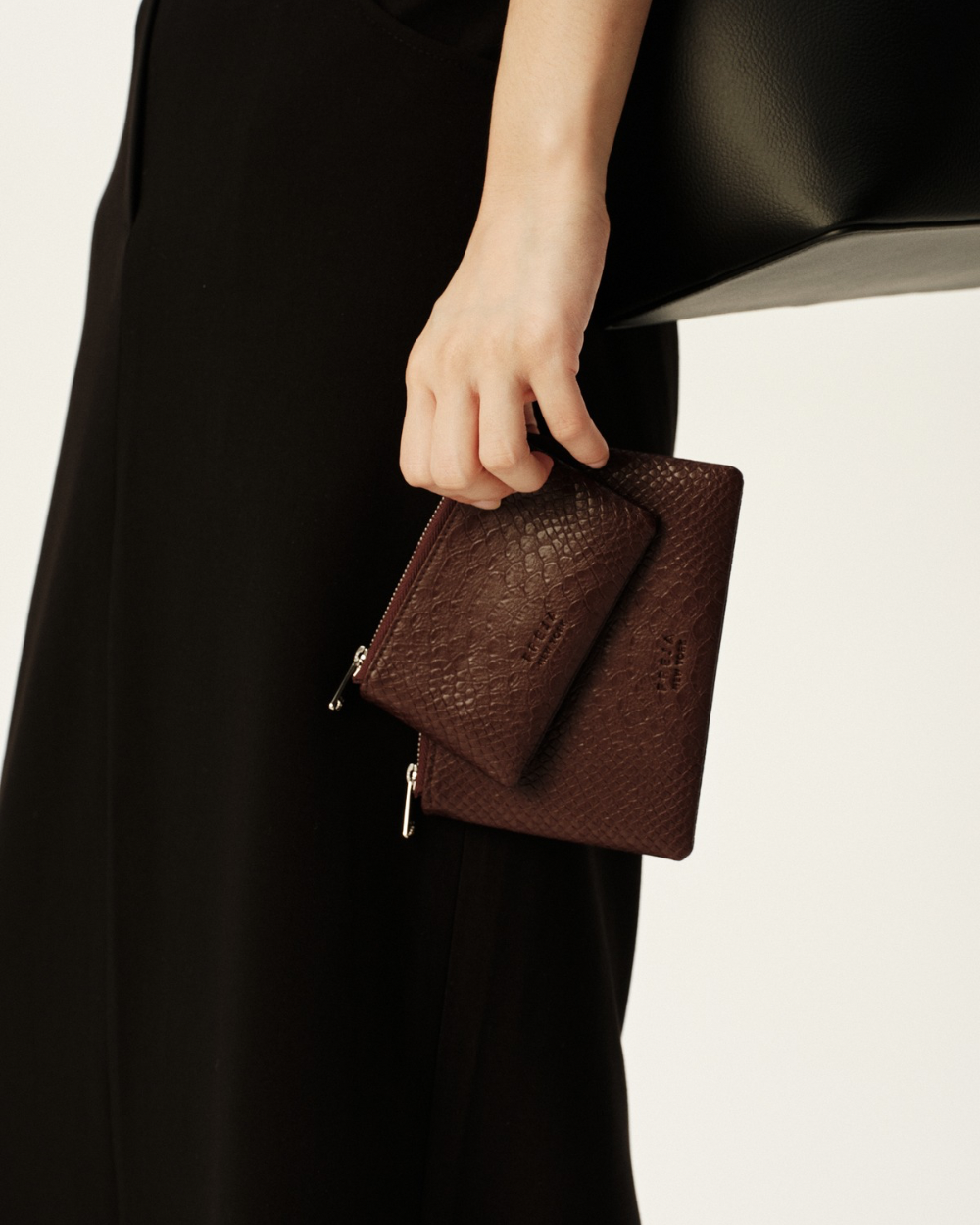 Freja Zip Pouch 8 Berry Croc