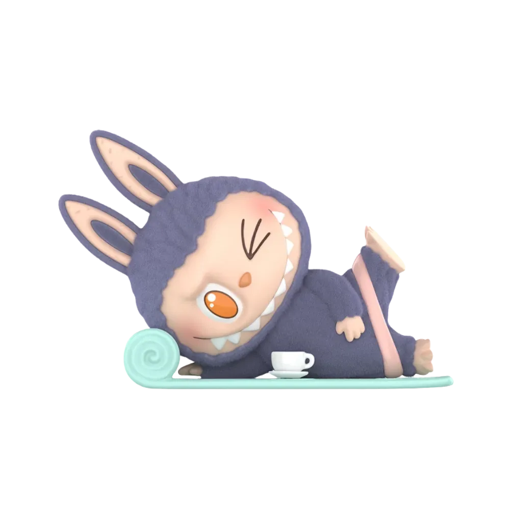 Pop Mart THE MONSTERS Labubu Lazy Yoga Series Americano Figure Pack of 1