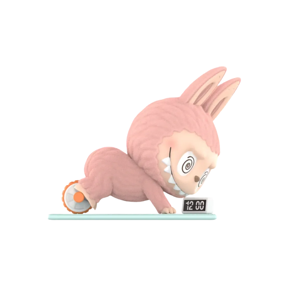Pop Mart THE MONSTERS Labubu Lazy Yoga Series Ab Roller Figure Pack of 1