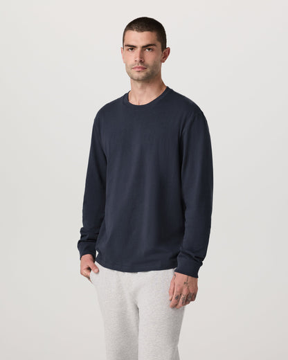 Long Sleeve Vuori Heavyweight Cotton Tee Relaxed Fit