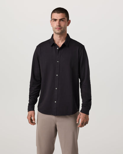 Vuori Long Sleeve Knit Oxford Button Down Classic Fit